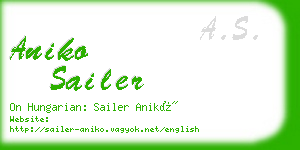 aniko sailer business card